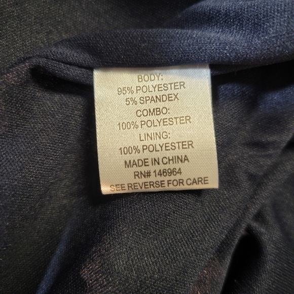 Donna Rico Navy Blue Lace Bell Sleeve Dress - Picture 6 of 7